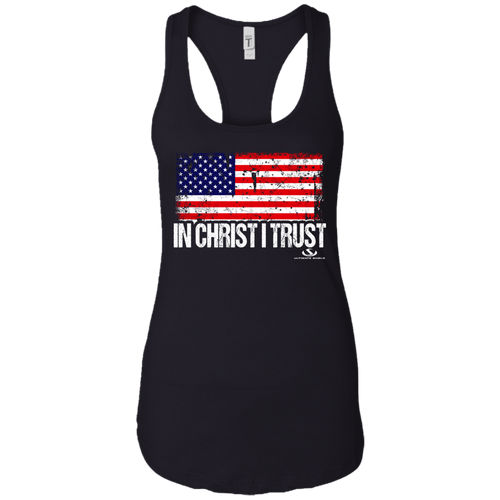 IN Christ I trust Ladies Ideal Racerback Tank
