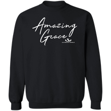 Load image into Gallery viewer, AMAZING GRACE LADIES Crewneck Pullover Sweatshirt  8 oz.