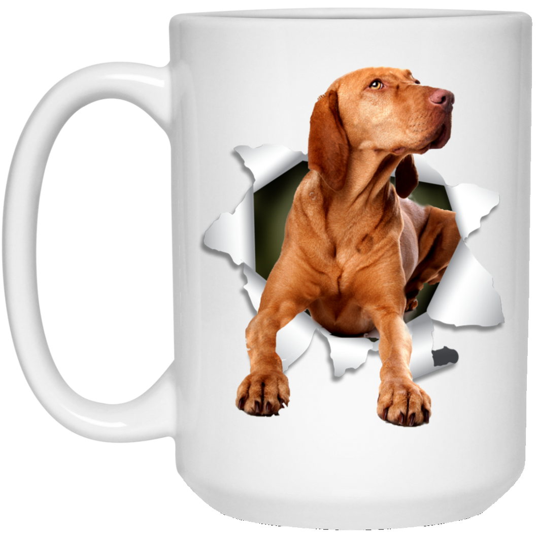 VIZSLA 3D 15 oz. White Mug