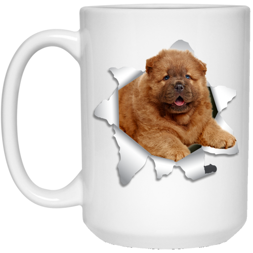 CHOW CHOW 3D 15 oz. White Mug