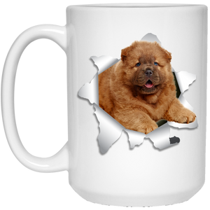 CHOW CHOW 3D 15 oz. White Mug