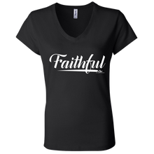 Load image into Gallery viewer, FAITHFUL Ladies&#39; Jersey V-Neck T-Shirt
