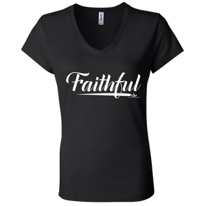 FAITHFUL Ladies' Jersey V-Neck T-Shirt