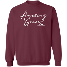 Load image into Gallery viewer, AMAZING GRACE LADIES Crewneck Pullover Sweatshirt  8 oz.