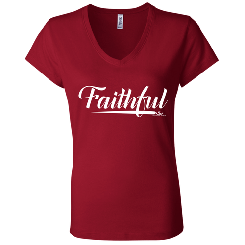 FAITHFUL Ladies' Jersey V-Neck T-Shirt