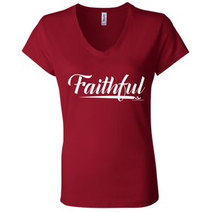 FAITHFUL Ladies' Jersey V-Neck T-Shirt