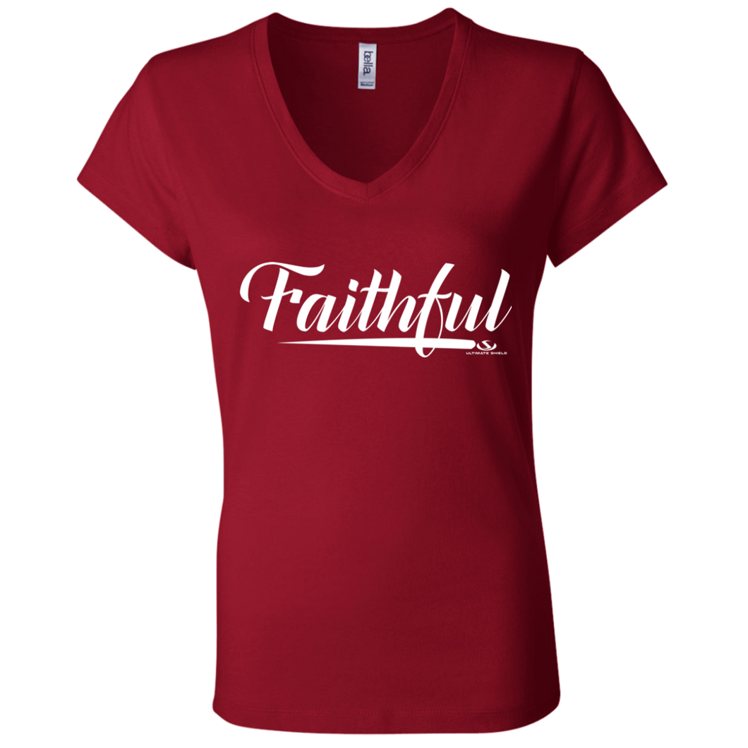 FAITHFUL Ladies' Jersey V-Neck T-Shirt