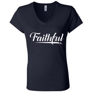 FAITHFUL Ladies' Jersey V-Neck T-Shirt