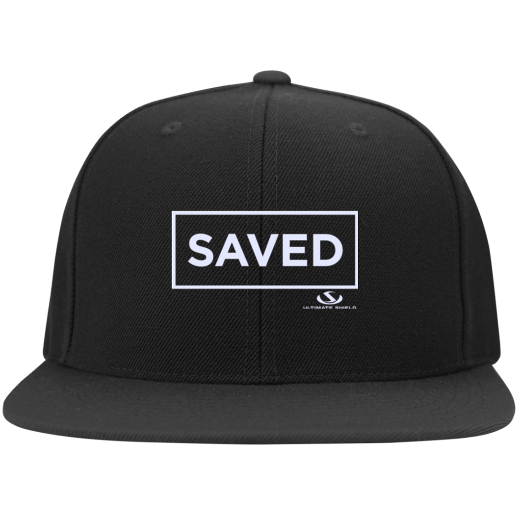 SAVED Flat Bill Twill Flexfit Cap