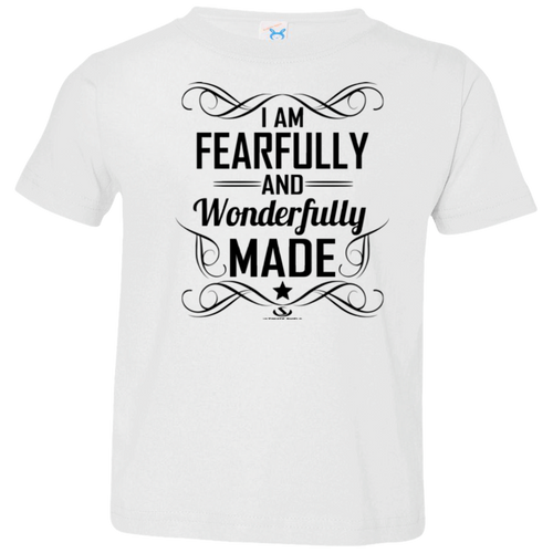 I am Fearfully and wonderfully made Toddler Jersey T-Shirt