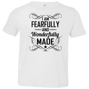 I am Fearfully and wonderfully made Toddler Jersey T-Shirt