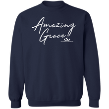 Load image into Gallery viewer, AMAZING GRACE LADIES Crewneck Pullover Sweatshirt  8 oz.