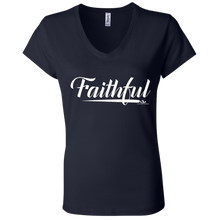 Load image into Gallery viewer, FAITHFUL Ladies&#39; Jersey V-Neck T-Shirt