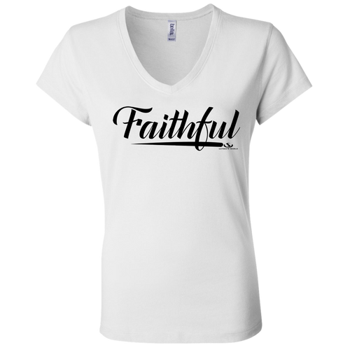 FAITHFUL Ladies' Jersey V-Neck T-Shirt