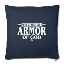 Load image into Gallery viewer, PUT ON THE FULL ARMOR OF GOD Throw Pillow Cover 17.5” x 17.5”