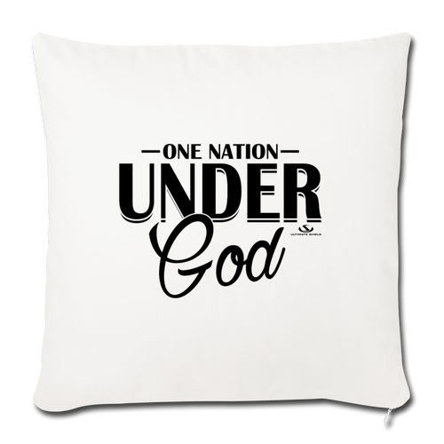 ONE NATION UNDER GOD Throw Pillow Cover 17.5” x 17.5”