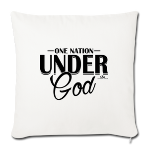 ONE NATION UNDER GOD Throw Pillow Cover 17.5” x 17.5”