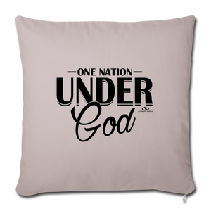 ONE NATION UNDER GOD Throw Pillow Cover 17.5” x 17.5”