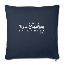 Load image into Gallery viewer, I AM NEW CREATION IN CHRIST Throw Pillow Cover 17.5” x 17.5”