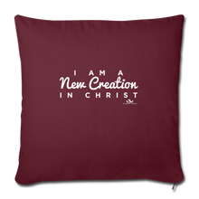 Load image into Gallery viewer, I AM NEW CREATION IN CHRIST Throw Pillow Cover 17.5” x 17.5”