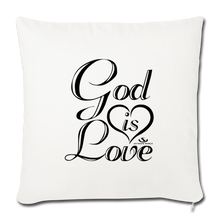 Load image into Gallery viewer, GOD IS LOVE Throw Pillow Cover 17.5” x 17.5”