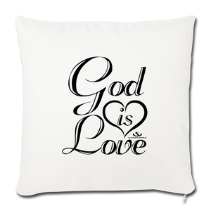 GOD IS LOVE Throw Pillow Cover 17.5” x 17.5”