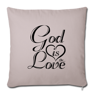 GOD IS LOVE Throw Pillow Cover 17.5” x 17.5”