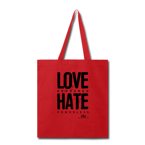 LOVE RENDERED HARE POWERLESS Tote Bag