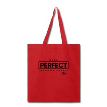 Load image into Gallery viewer, MADE PERFECT THROUGH CHRIST Tote Bag