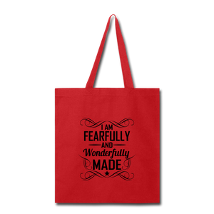 I AM FEARFULLY AND WONDERFULLY MADE Tote Bag