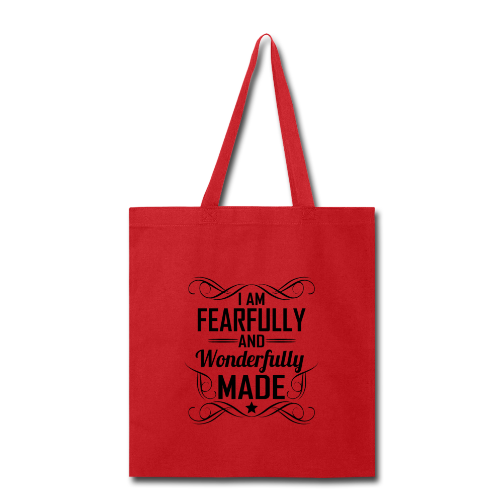 I AM FEARFULLY AND WONDERFULLY MADE Tote Bag